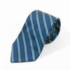 Brooks Brothers Green on Blue Repp Stripe Silk Tie for Luxmrkt.com Menswear Consignment Edmonton