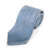 Dolce & Gabbana Steel Blue Snakeskin Patterned Silk Tie for Luxmrkt.com Menswear Consignment Edmonton