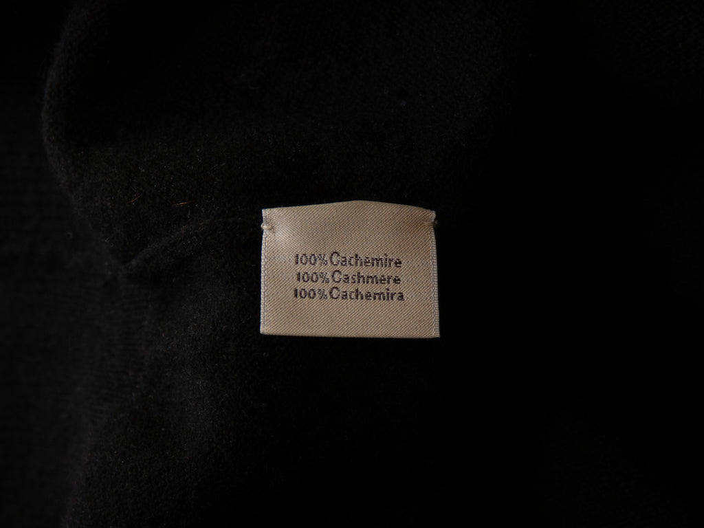 Hermes Black Cashmere V-Neck Sweater for Luxmrkt.com Menswear Consignment Edmonton