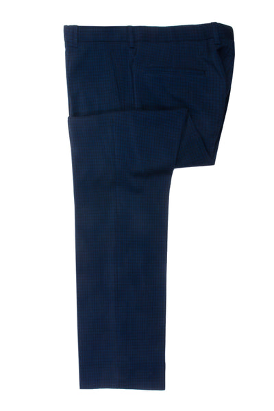 Hugo Boss Blue Check Haihu Trousers for Luxmrkt.com Menswear Consignment Edmonton
