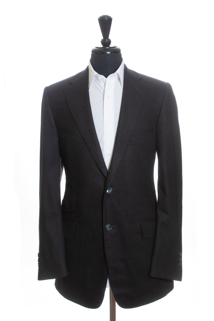 Samuelsohn Dark Grey Cashmere Blazer for Luxmrkt.com Menswear Consignment Edmonton