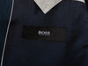 Hugo Boss Blue Colombo Striped Linen Blend Twill TheJam Blazer for Luxmrkt.com Menswear Consignment Edmonton