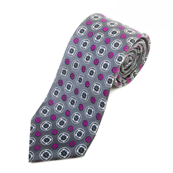 Hugo Boss Made in Italy Floral Geometric Tie