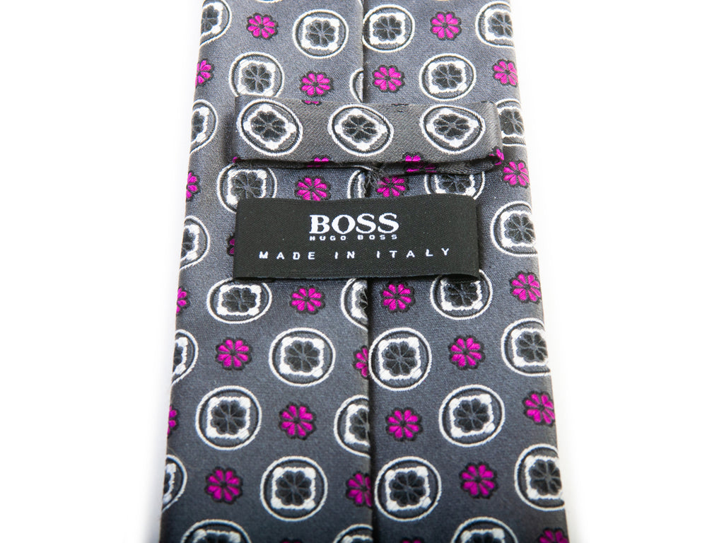 Hugo Boss Made in Italy Floral Geometric Tie