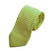 Tino Cosma Yellow and Blue Geometric Patterned Silk Tie for Luxmrkt.com Menswear Consignment Edmonton