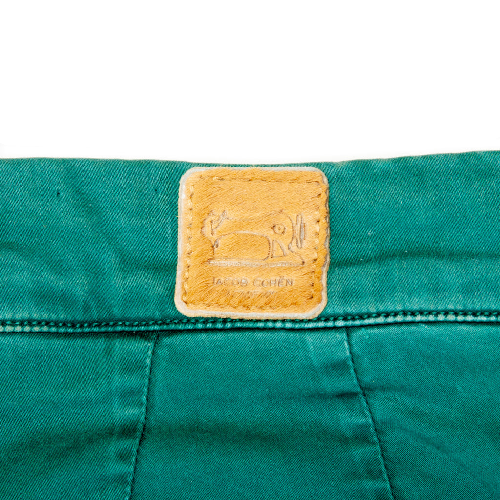 Jacob Cohen Academy Green Alex Vintage Pleated Chinos