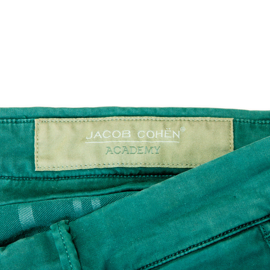 Jacob Cohen Academy Green Alex Vintage Pleated Chinos