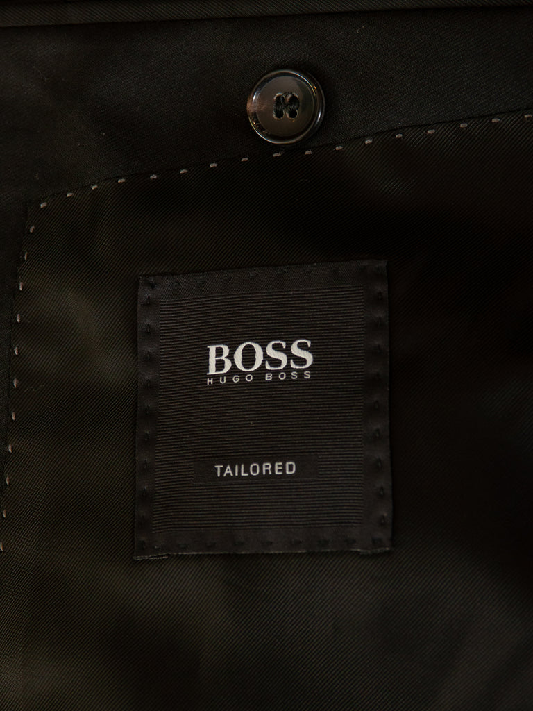 Hugo Boss Tailored Black Super 160s Guabello Wool T-Howard2 Blazer for Luxmrkt.com Menswear Consignment Edmonton