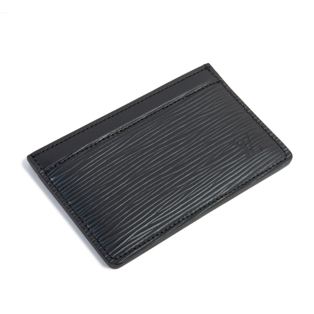 Louis Vuitton NIB Black Epi Leather Card Holder Wallet