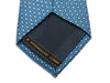 Ermenegildo Zegna Blue Geometric Silk Tie for Luxmrkt.com Menswear Consignment Edmonton