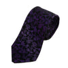 Ted Baker Purple on Black Foral Silk Tie for Luxmrkt.com Menswear Consignment Edmonton