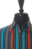 Robert Graham Orange and Blue Stripe Classic Fit Shirt