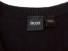 Hugo Boss Black Houndstooth Palet V-Neck Sweater for Luxmrkt.com Menswear Consignment Edmonton