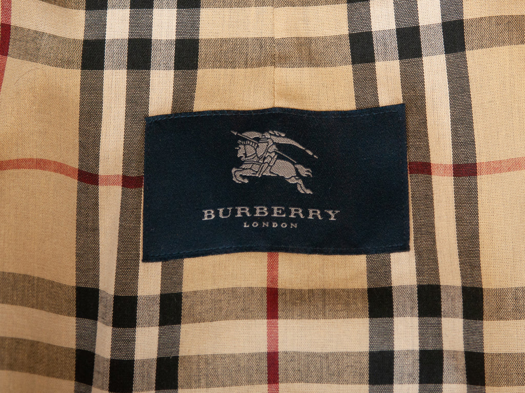 Burberry London Black Belted Lawr Overcoat