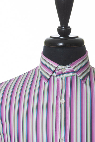 Etro Pink Striped Cotton Shirt