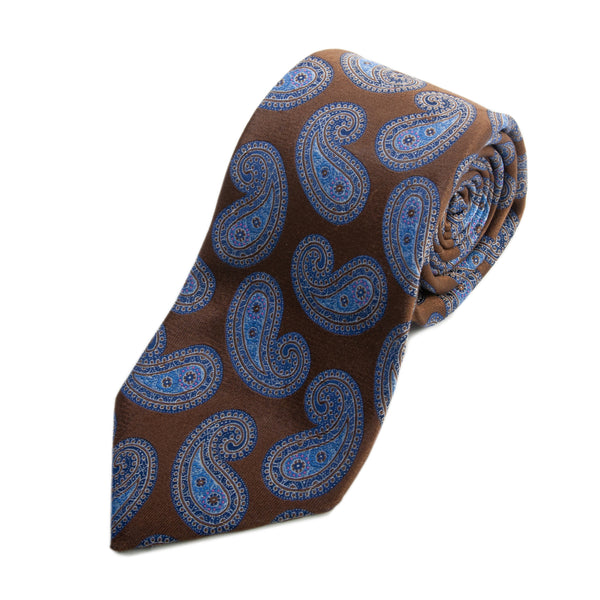 Ermenegildo Zegna Bronze Paisley Tie