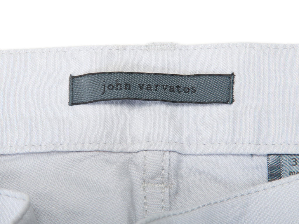 John Varvatos Cloud Grey Cotton Linen Pants