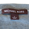 Michael Kors Grey Cotton V-Neck Sweater