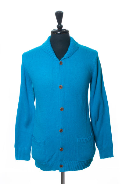 Visvim Teal Blue Cardigan Sweater for Luxmrkt.com Menswear Consignment Edmonton
