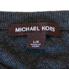Michael Kors Grey Pique Knit Crew Neck Sweater