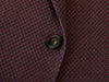 Emporio Armani Merlot on Charcoal Checker G-Line Blazer