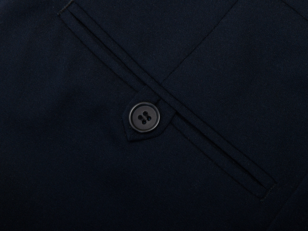 Sam Abouhassan Navy Blue Wool Trousers