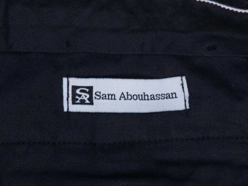 Sam Abouhassan Black Wool Trousers