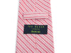 Ted Baker Archive Strawberry Red Stripe Linen Blend Tie
