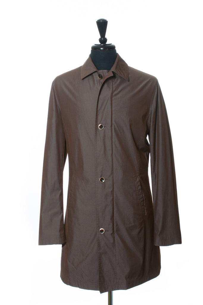 Etro Brown Cotton Blend Trench Coat