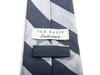 Ted Baker Grey Striped Cotton Blend Tie