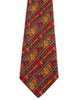 Salvatore Ferragamo Brick Red Patterned Striped Tie
