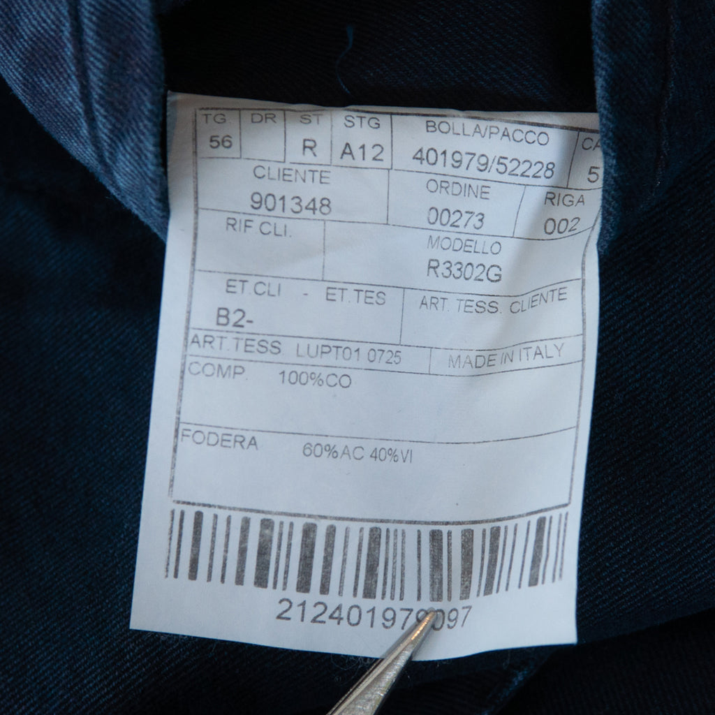 Boglioli Navy Blue Cotton Coat Blazer at Luxmrkt.com menswear consignment Edmonton.