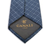 Canali 1934 Slate Grey Geometric Patterned Tie