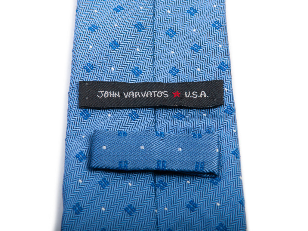 John Varvatos Blue Geometric Tie
