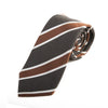 Hugo Boss Selection Brown on Grey Striped Tie