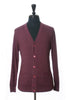 Cruciani Plum Wool Lightweight Cardigan at Luxmrkt.ca menswear consignment Edmonton.
