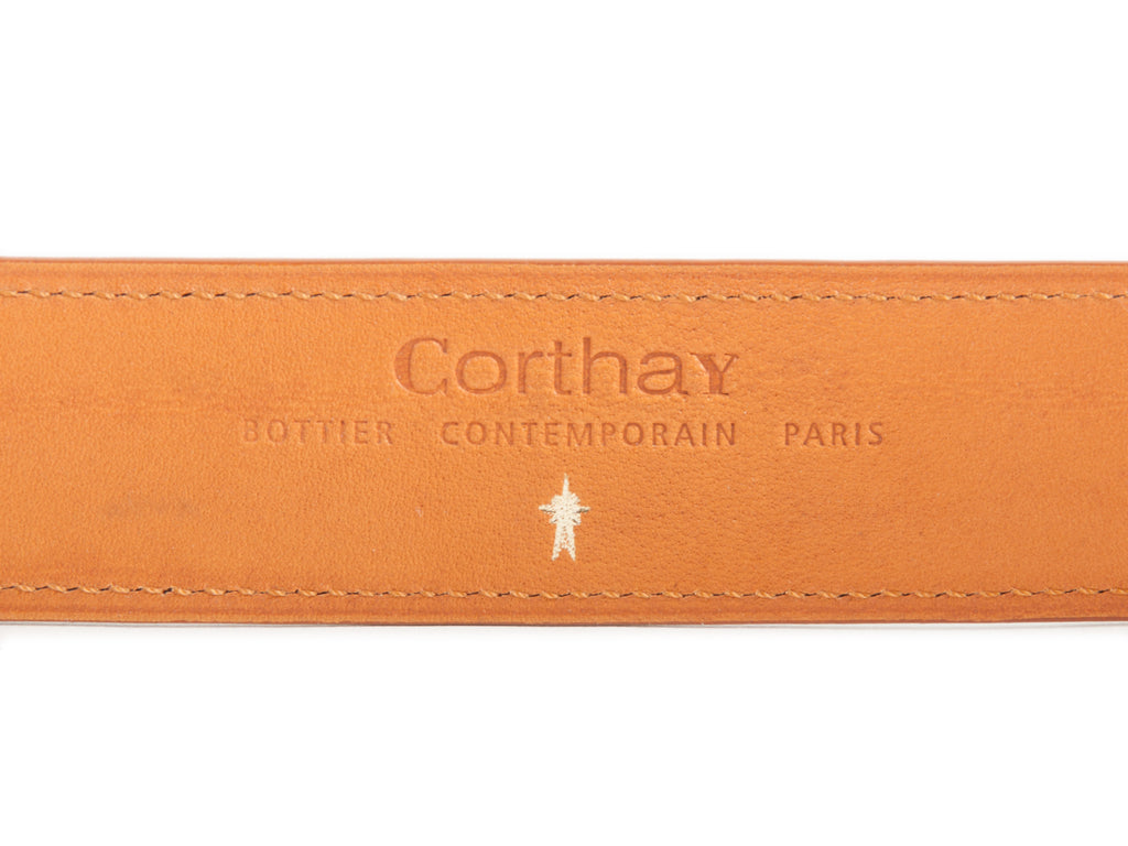 Corthay Oxblood Leather Belt