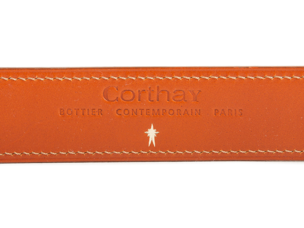 Corthay Pistachio Green Leather Belt