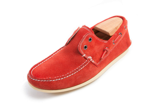 John Varvatos Firebrick Red Schooner Sho