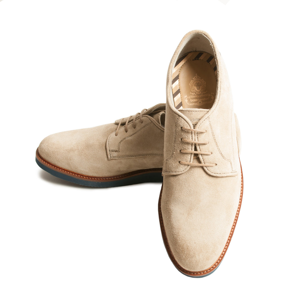 Base London Garrick Shoes in Taupe Suede
