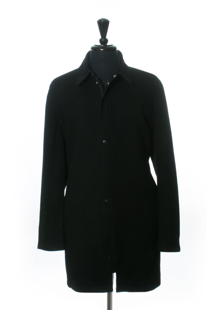 Coppley Black Cashmere Blend Coat XXL at Luxmrkt.ca menswear consignment Edmonton