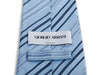 Giorgio Armani Light Blue Striped Tie at Luxmrkt.ca menswear consignment Edmonton.
