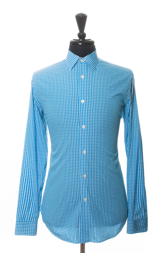 Paul Smith Blue Gingham Check Byard Shirt