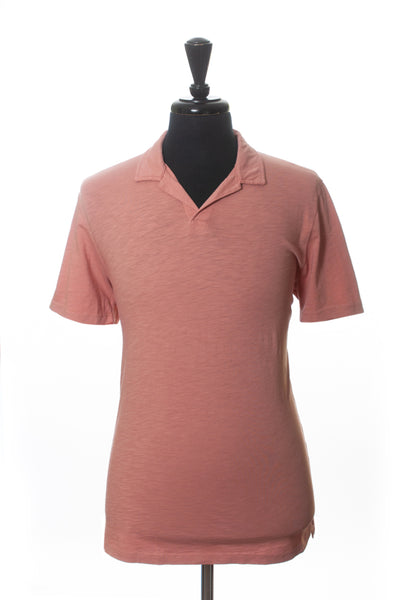 Todd Snyder Dusty Pink Johnny Collar Polo Shirt