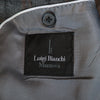Luigi Bianchi Mantova Grey Check Loro Piana Silk Cashmere Blazer