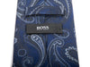 Hugo Boss Navy Blue Paisley Tie