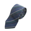 Hugo Boss Green on Navy Blue Striped Tie