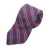 Dion Purple Striped Silk Tie