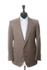 Sam Abouhassan Brown Pinstripe Wool Suit