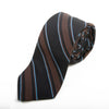 Ted Baker Brown on Black Striped Silk Tie